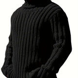 August | Strikket Uldblanding Rullekrave Sweater