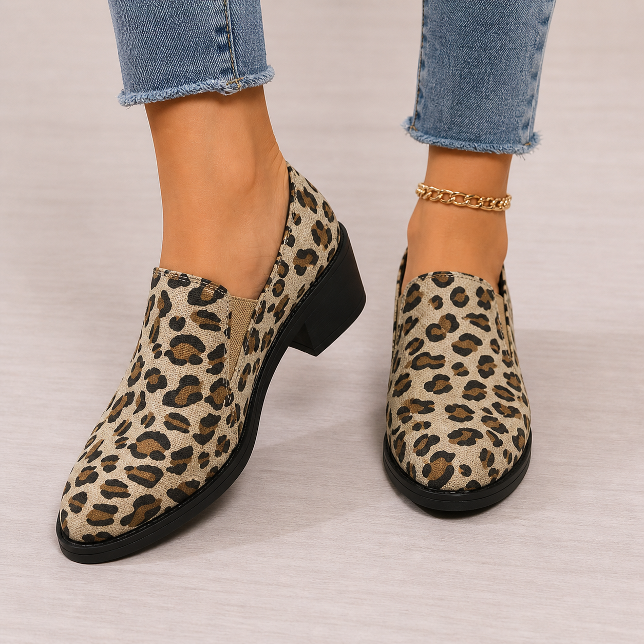 Pia Loafers Med Print