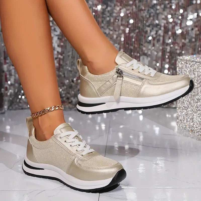 Adele | Stilige Metal Sneakers