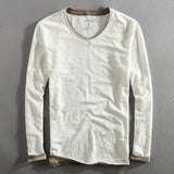 Premium Langærmet Bomulds T-shirt