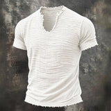 Vintage V-Hals T-Shirt | Høj Komfort