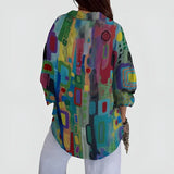 Maja™ | Bluse med farverigt design