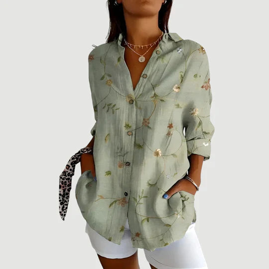 Maja™ | Bluse med farverigt design