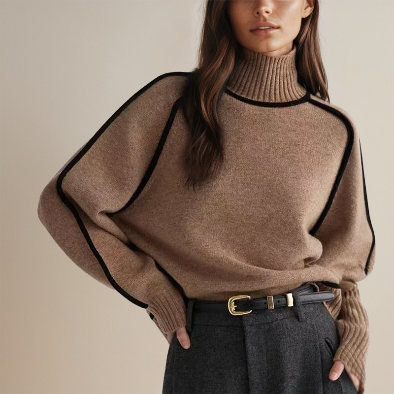 Emilie | Premium Rullekrave-jumper