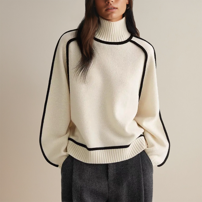 Emilie | Premium Rullekrave-jumper