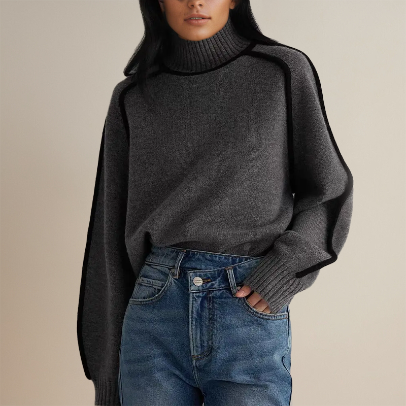 Emilie | Premium Rullekrave-jumper