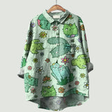 Blomstret damebluse | Glad, let og behagelig