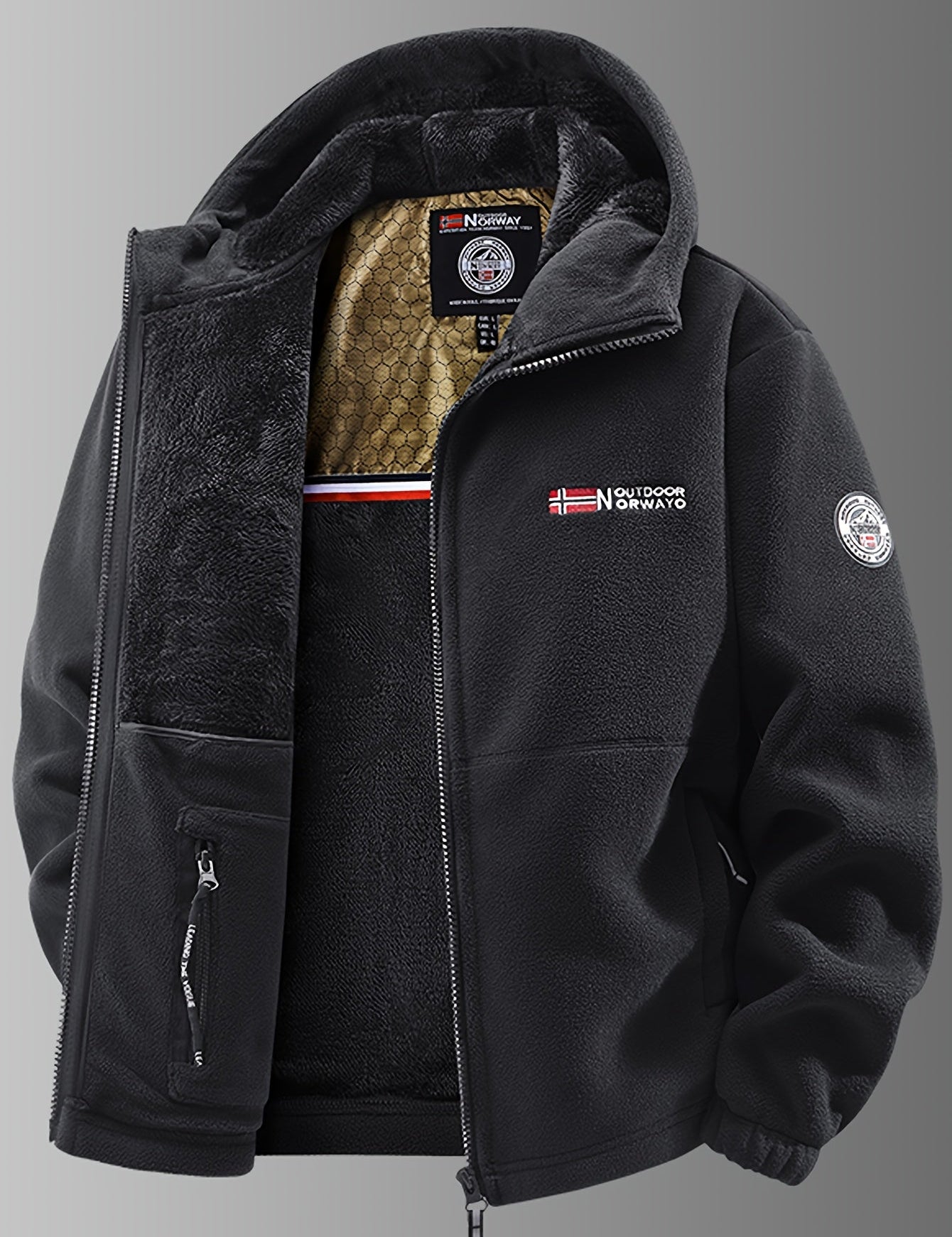 Bjørn | Termisk fleece vinterjakke