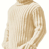 August | Strikket Uldblanding Rullekrave Sweater