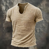 Vintage V-Hals T-Shirt | Høj Komfort