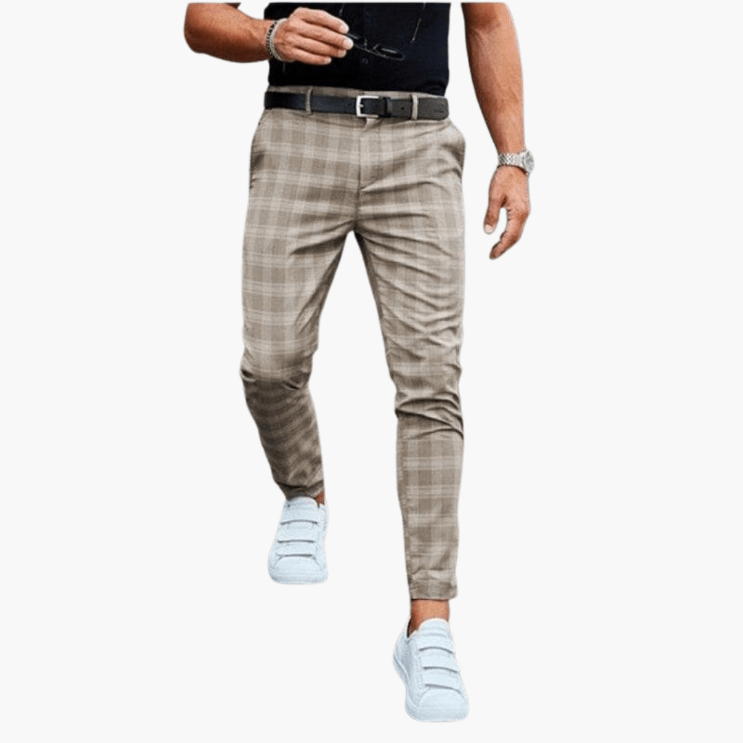 Flemming | Herre Slim-Fit Stilfulde Mønstrede Bukser