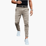 Flemming | Herre Slim-Fit Stilfulde Mønstrede Bukser