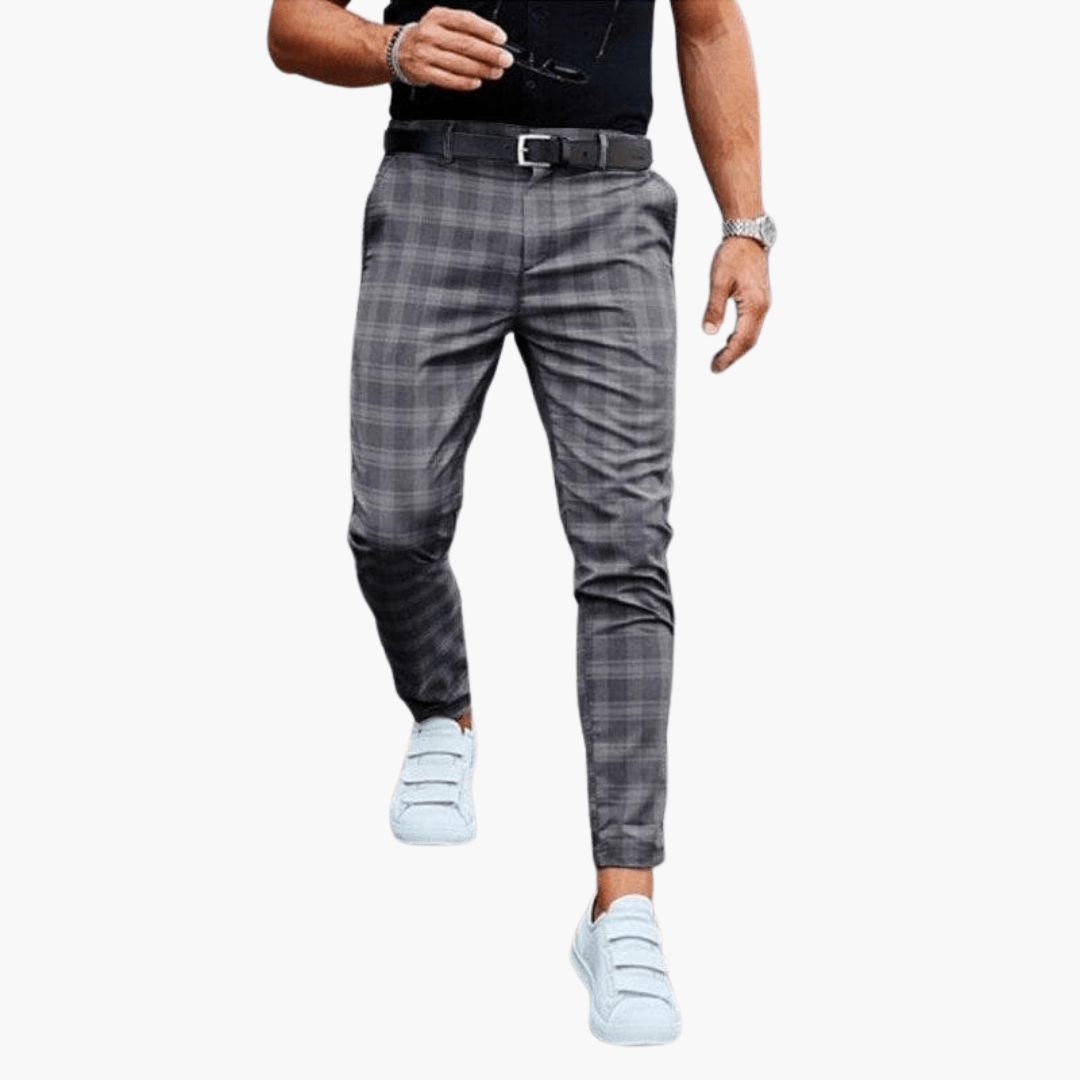 Flemming | Herre Slim-Fit Stilfulde Mønstrede Bukser