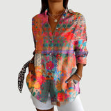 Alma™ | Bluse med farverigt design
