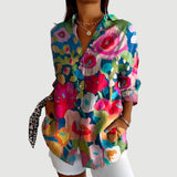 Anna™ | Bluse med farverigt design