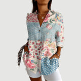 Liv™ | Bluse med farverigt design
