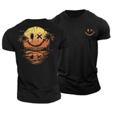 Sommer Smiley Hav T‑Shirt | Solskinsstemning i ét design