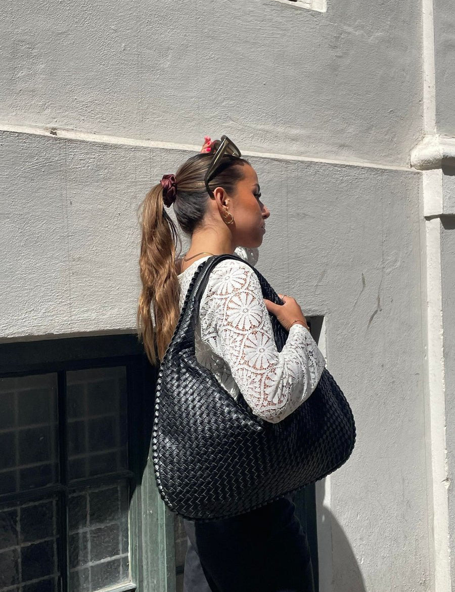 Mimi | Stilfuld Vævet Tote Taske