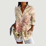 Ida™ bluse med farverigt design